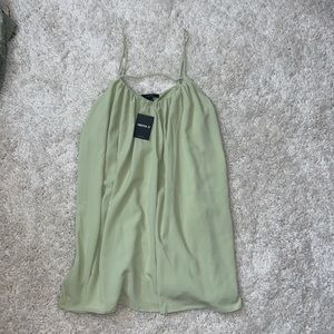 Green flowy dress